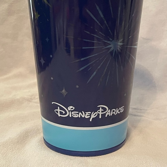 NEW Walt Disney World Parks Castle Light Up Tumbler Straw Fireworks Blue 16oz - Picture 3 of 7